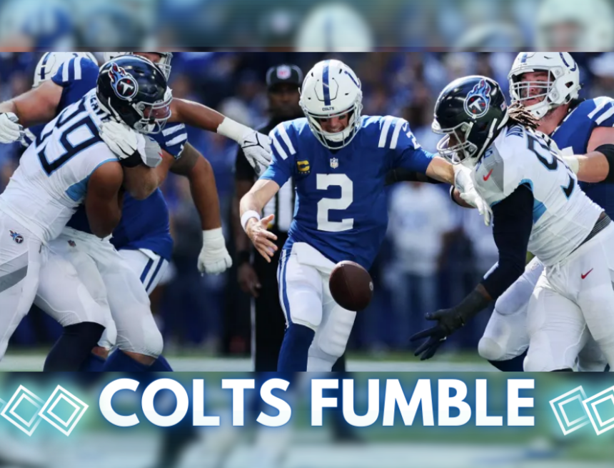 Colts Fumble In Final Road Game 2023 Colts Fumble In Final Road Game 2023